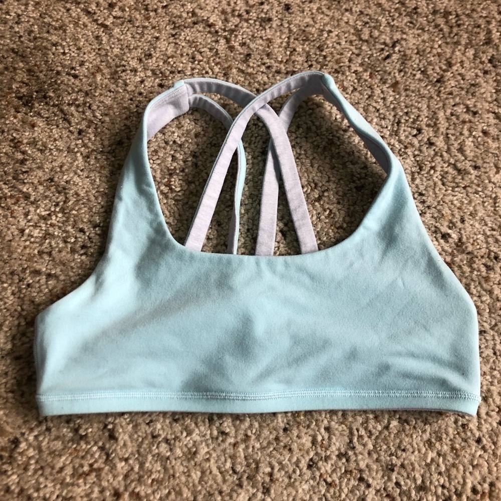 Ivivva By Lululemon Mint Green & Gray Sports Bra Size 10